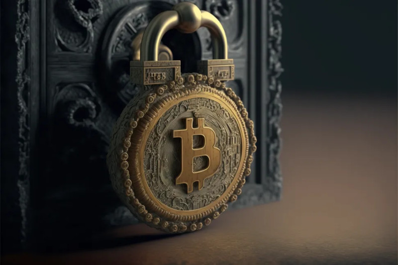Bitcoin als Vorhängeschloss